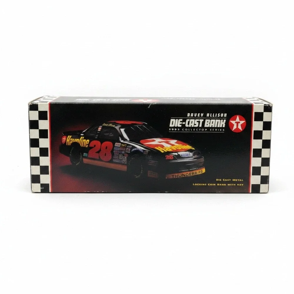 1993 Racing Champions Davey Allison #28 Texaco Havoline 1:24 Diecast Bank